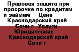 Правовая защита при просрочке по кредитам и займам  › Цена ­ 1 000 - Краснодарский край, Сочи г. Услуги » Юридические   . Краснодарский край,Сочи г.